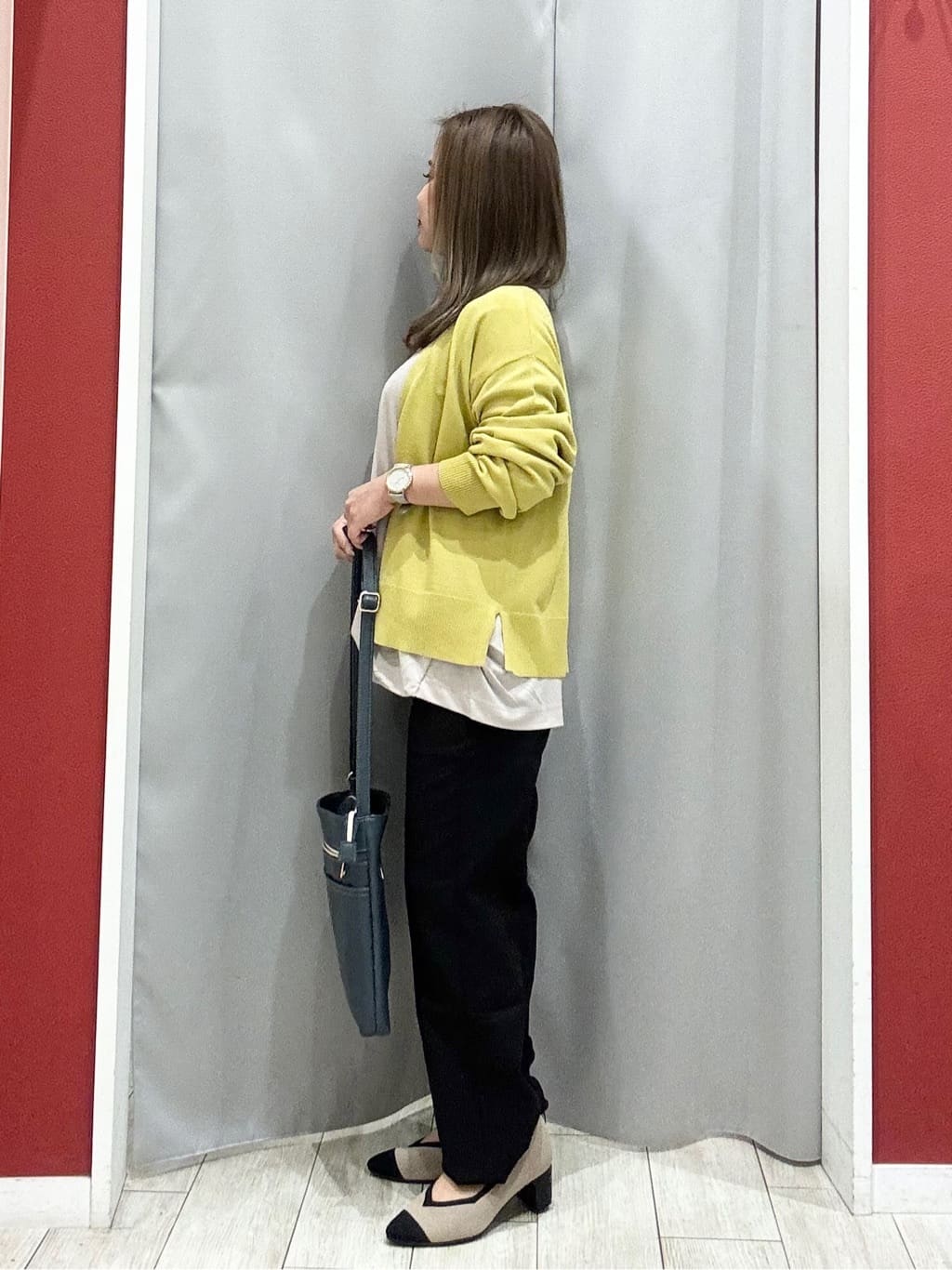 shioさんの「SHOO･LA･RUE｜【UV/体型カバー】とろみフロントタック7分袖ゆるトップス」を使ったコーディネート