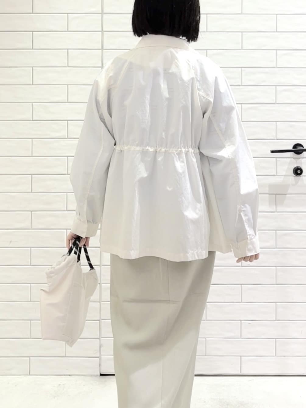 しおりさんの「OPAQUE.CLIP｜撥水スタンドZIPブルゾン【洗濯機OK／UVケア／花粉対応】」を使ったコーディネート