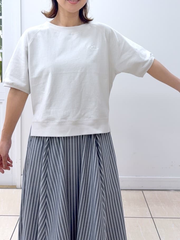 Osawaさんの「Dessin｜【洗える】ミニ裏毛刺繍ロゴプルオーバー」を使ったコーディネート