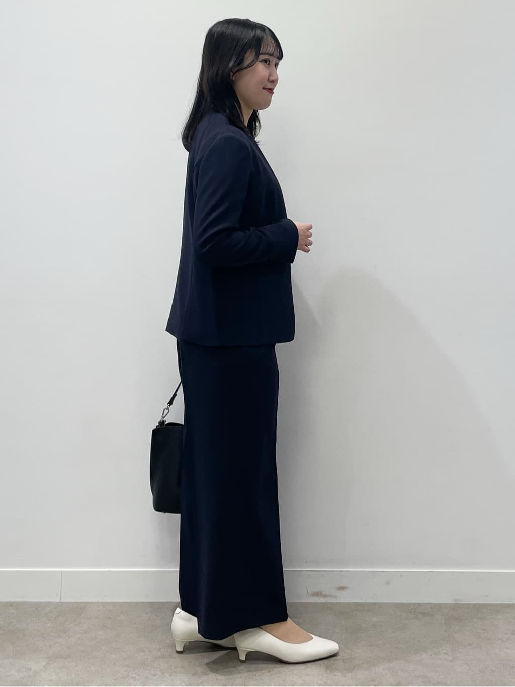 yukariさんの「Reflect｜【SS-4Lサイズ／通勤／セットアップ可】ノーカラージャケット」を使ったコーディネート