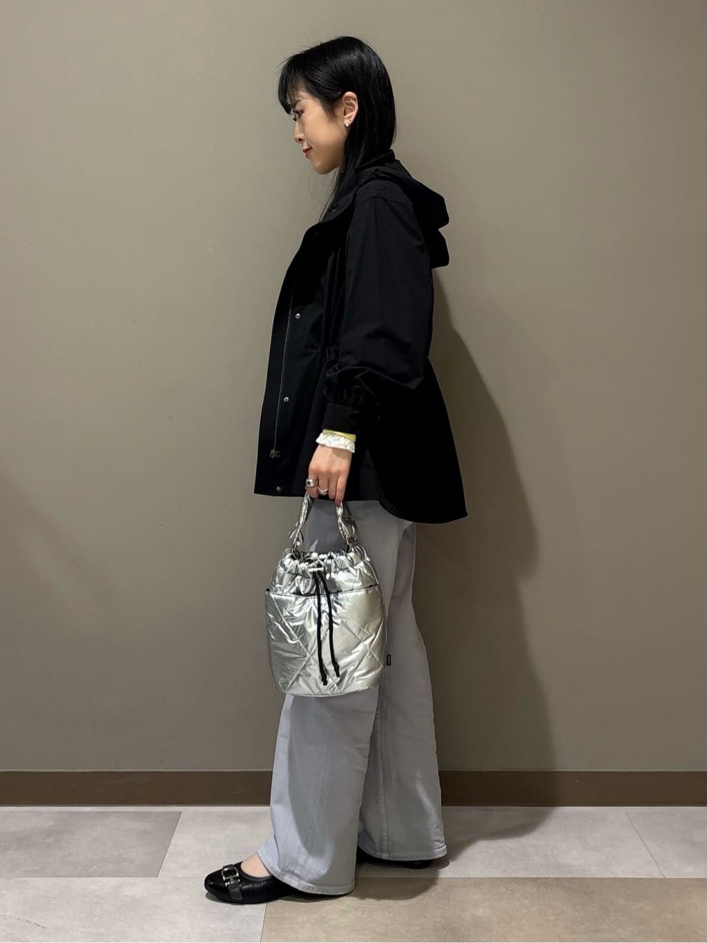 KEIKOさんの「INDIVI｜【撥水／フード取外し可】凹凸素材ブルゾン」を使ったコーディネート