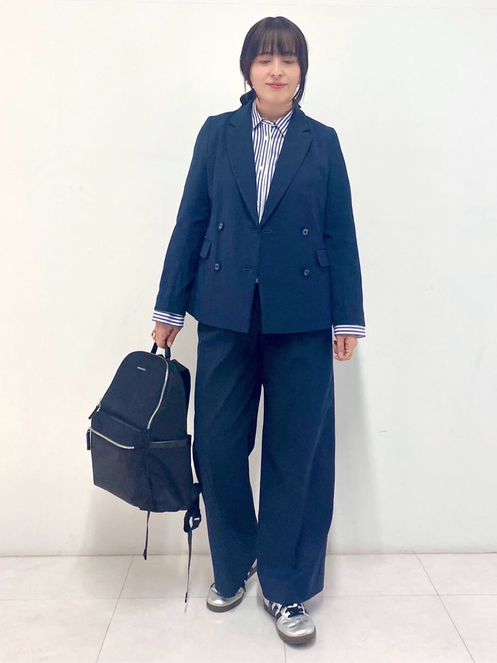 Sawaguchiさんの「DRESSTERIOR｜【セットアップ可/吸水速乾/ウォッシャブル】リネンブレンドオックスダブルジャケット」を使ったコーディネート