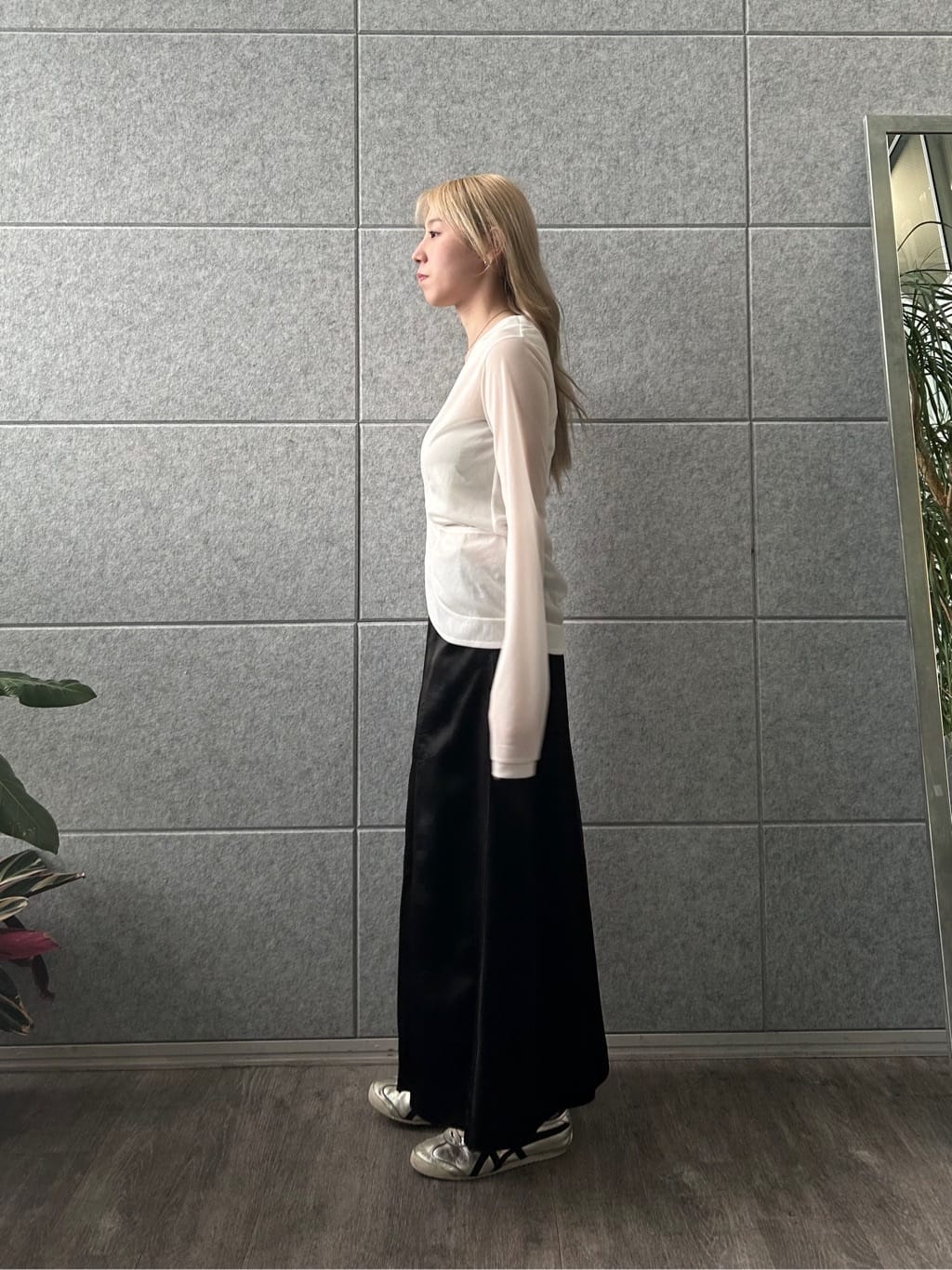 honoka Aさんの「CODE A｜sheer jersey cardigan」を使ったコーディネート