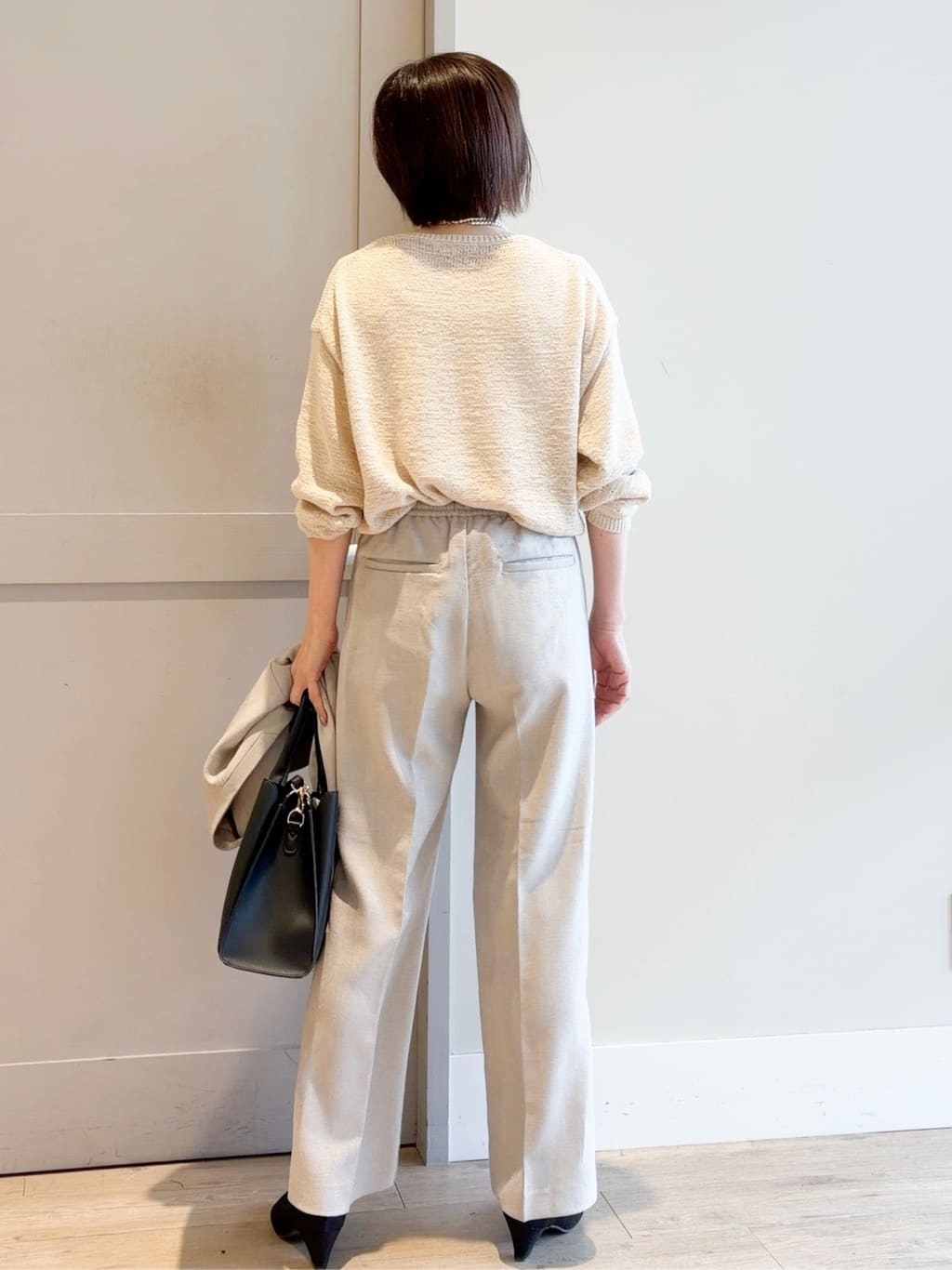 yamakoさんの「grove｜高評価！【カセット服】リネンライクソフトフレアパンツ」を使ったコーディネート