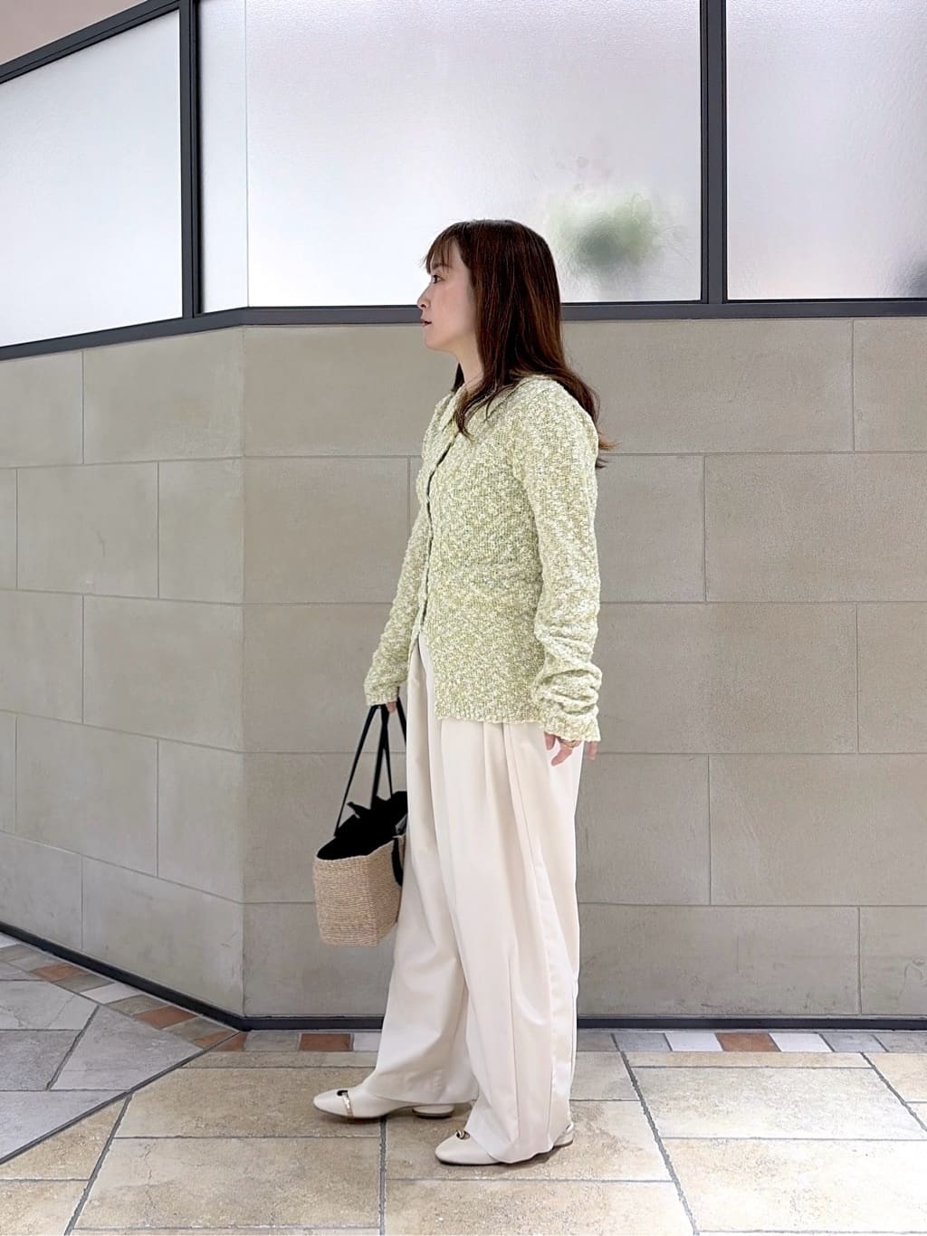 よねさんの「INDIVI｜ブークレポロニット」を使ったコーディネート