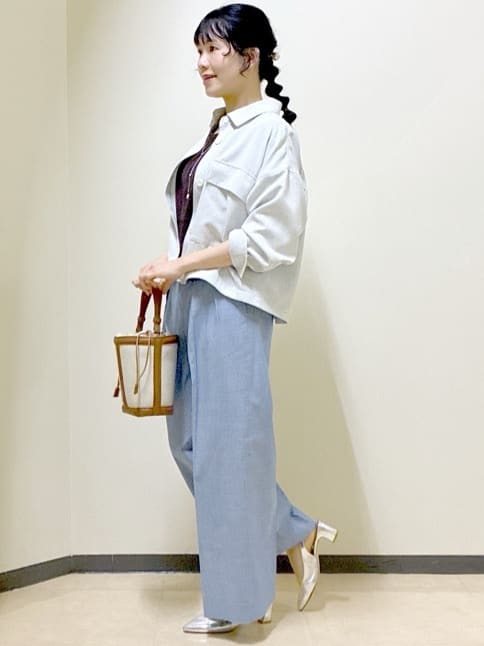  beni_gingerさんの「Reflect｜リネンライクシャツブルゾン」を使ったコーディネート