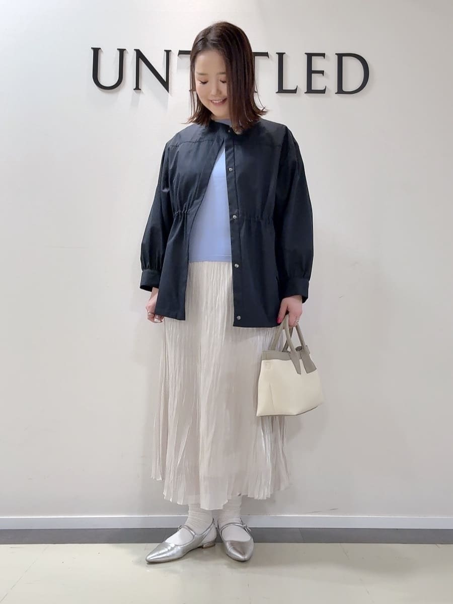 YUIさんの「UNTITLED｜【洗える/清涼感】袖スリットニットプルオーバー」を使ったコーディネート