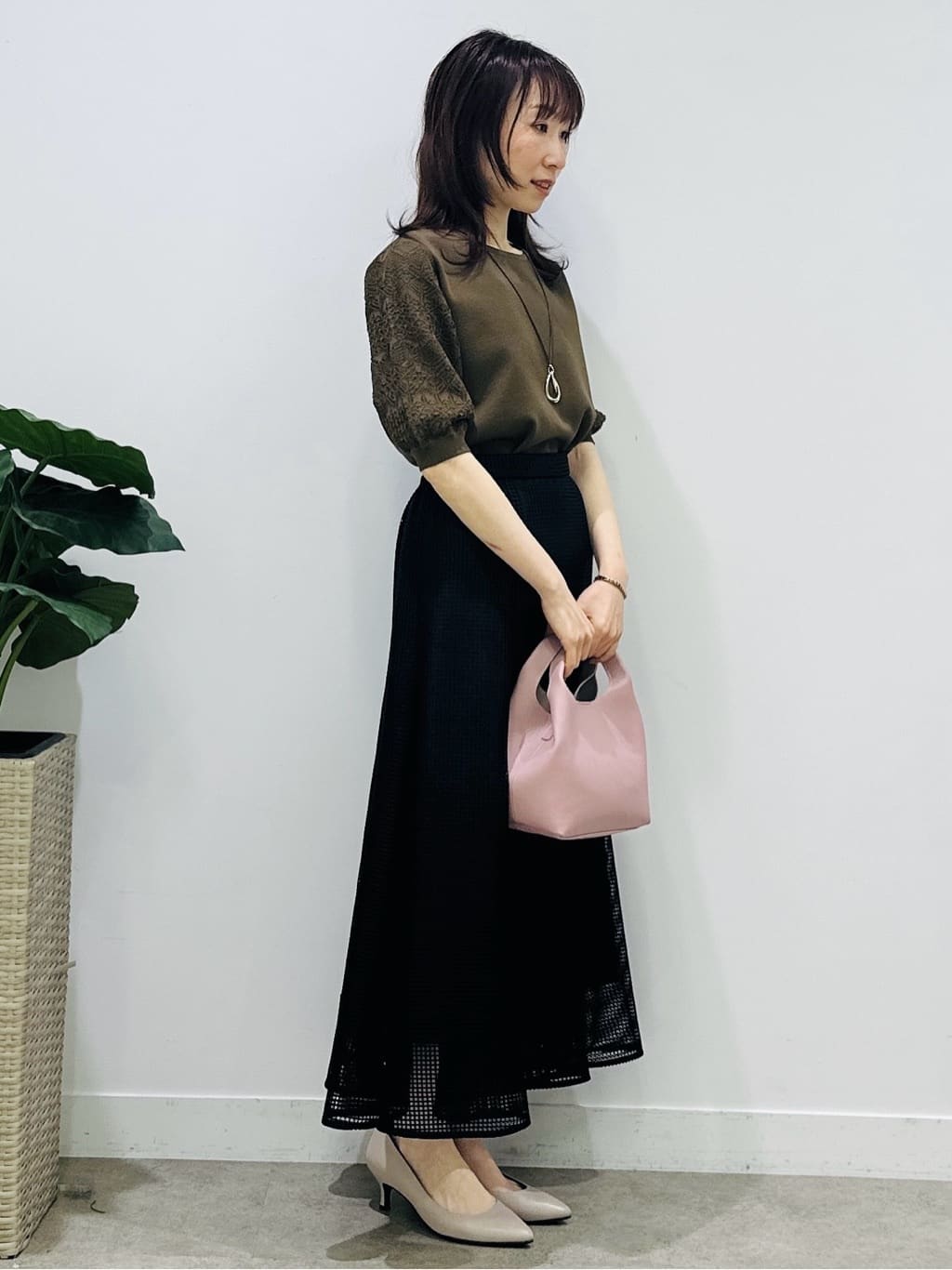 Miwaさんの「UNTITLED｜【洗える】エレガンススリーブニット」を使ったコーディネート