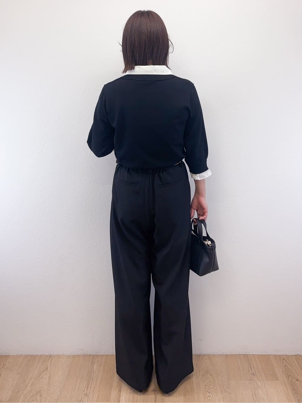 Takeさんの「OPAQUE.CLIP｜美脚ストレッチ イージータックワイドパンツ【洗濯機OK】」を使ったコーディネート