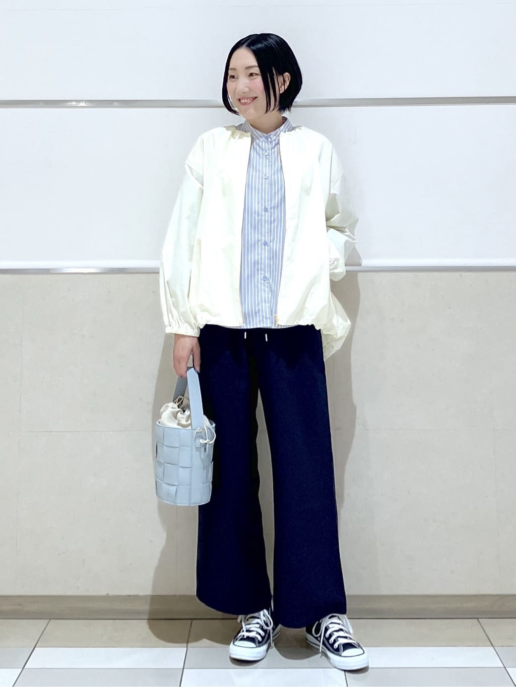 eriko さんの「Dessin｜【洗える】コットンナイロンバルーンヘムブルゾン」を使ったコーディネート