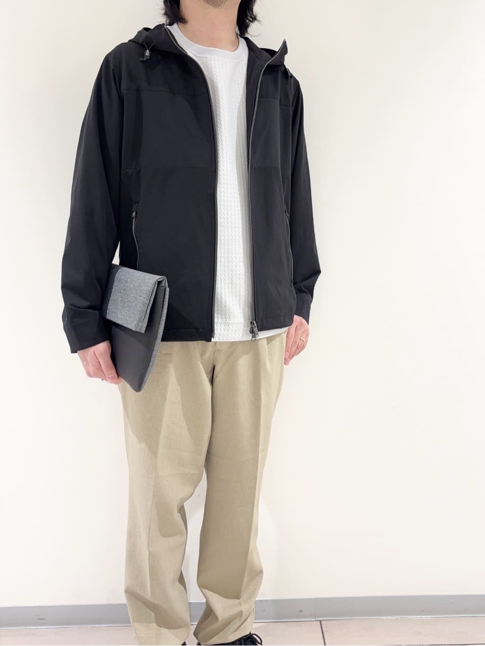 及川さんの「TAKEO KIKUCHI｜【KAJIF】フード ブルゾン」を使ったコーディネート