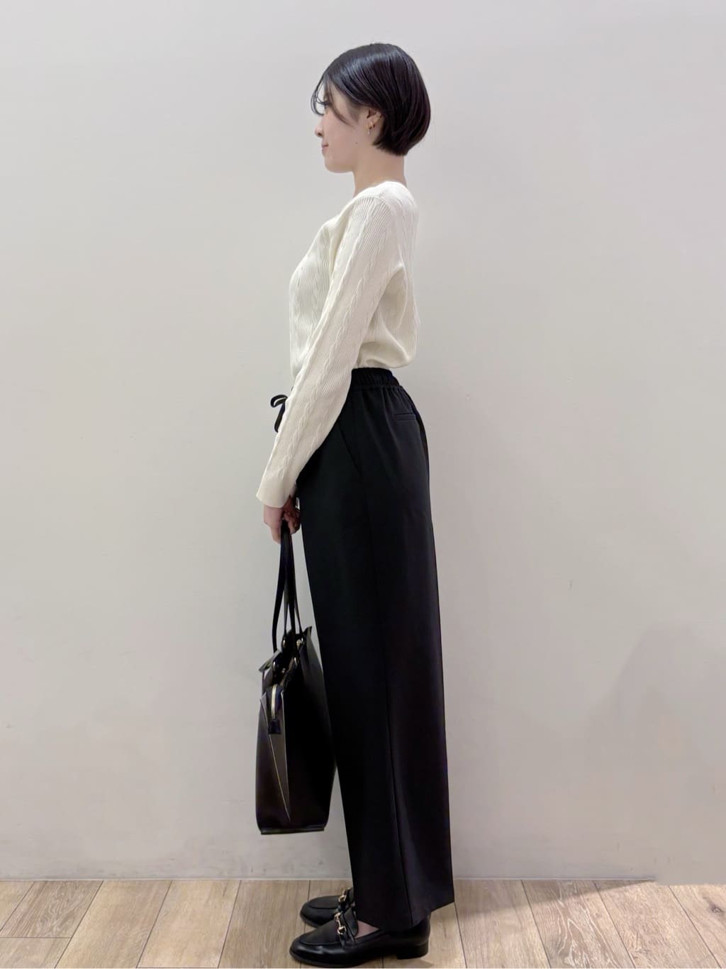 RINさんの「OPAQUE.CLIP｜ケーブル編みニット【洗濯機OK】」を使ったコーディネート
