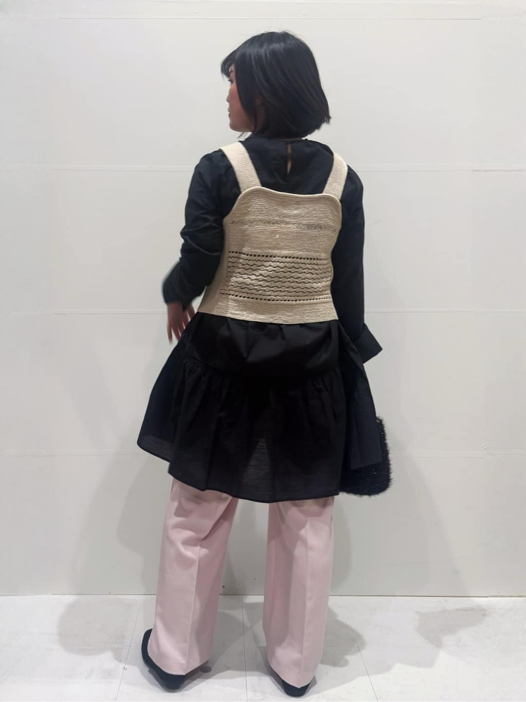 Minさんの「OPAQUE.CLIP｜テープヤーンビスチェニット【洗濯機OK／抗ピル】」を使ったコーディネート