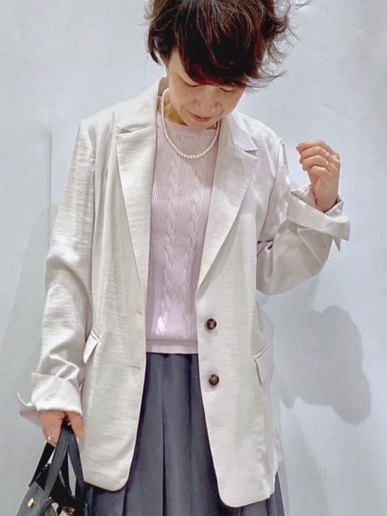 Bonさんの「OPAQUE.CLIP｜ケーブル編みニット【洗濯機OK】」を使ったコーディネート