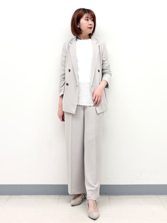 まいこさんの「INDIVI｜【洗える／多機能／SETUP可】着る日傘ダブルジャケット」を使ったコーディネート