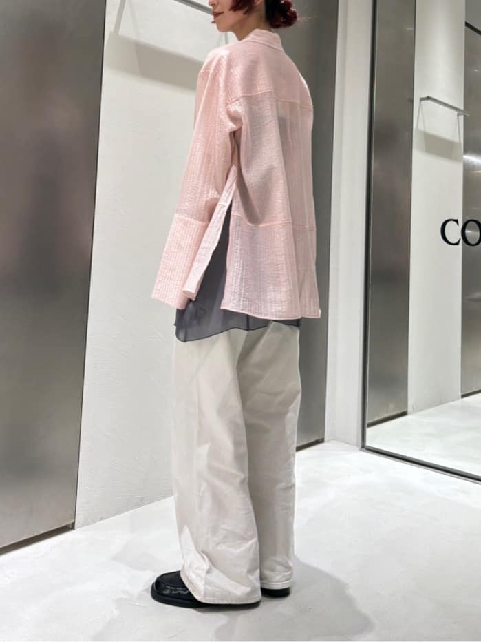 Rielさんの「CODE A｜point neck ribbon shirts」を使ったコーディネート