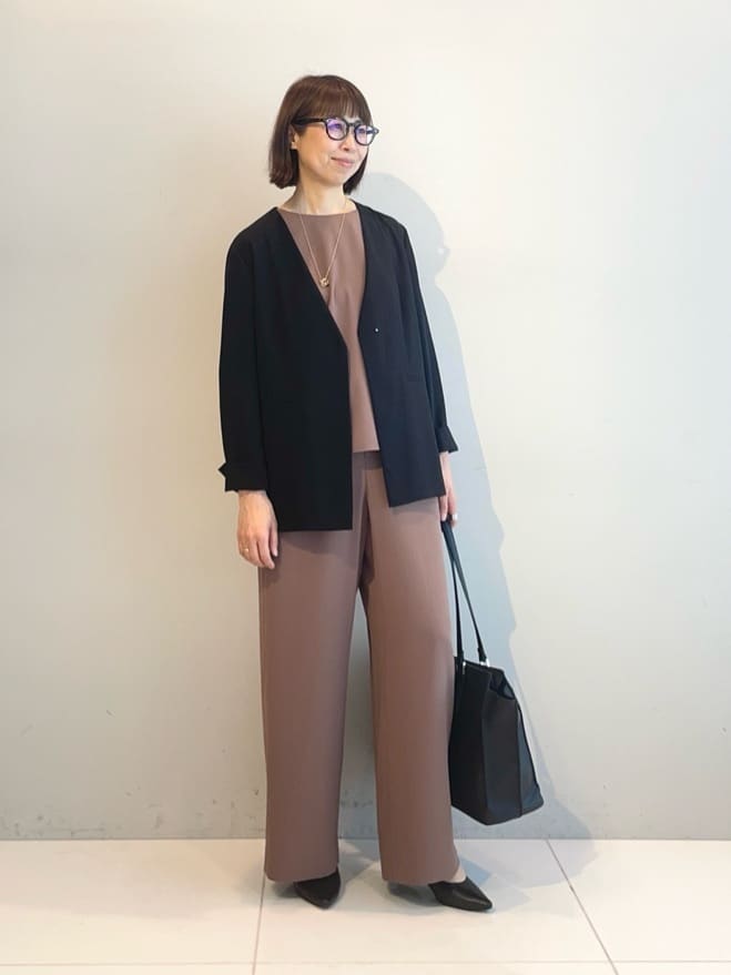 murayamaさんの「INDIVI｜【接触冷感／透湿／着る日傘】ノーカラージャケット」を使ったコーディネート