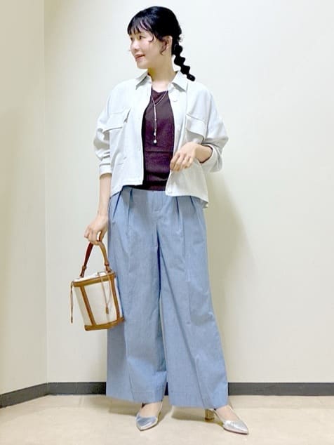  beni_gingerさんの「Reflect｜リネンライクシャツブルゾン」を使ったコーディネート