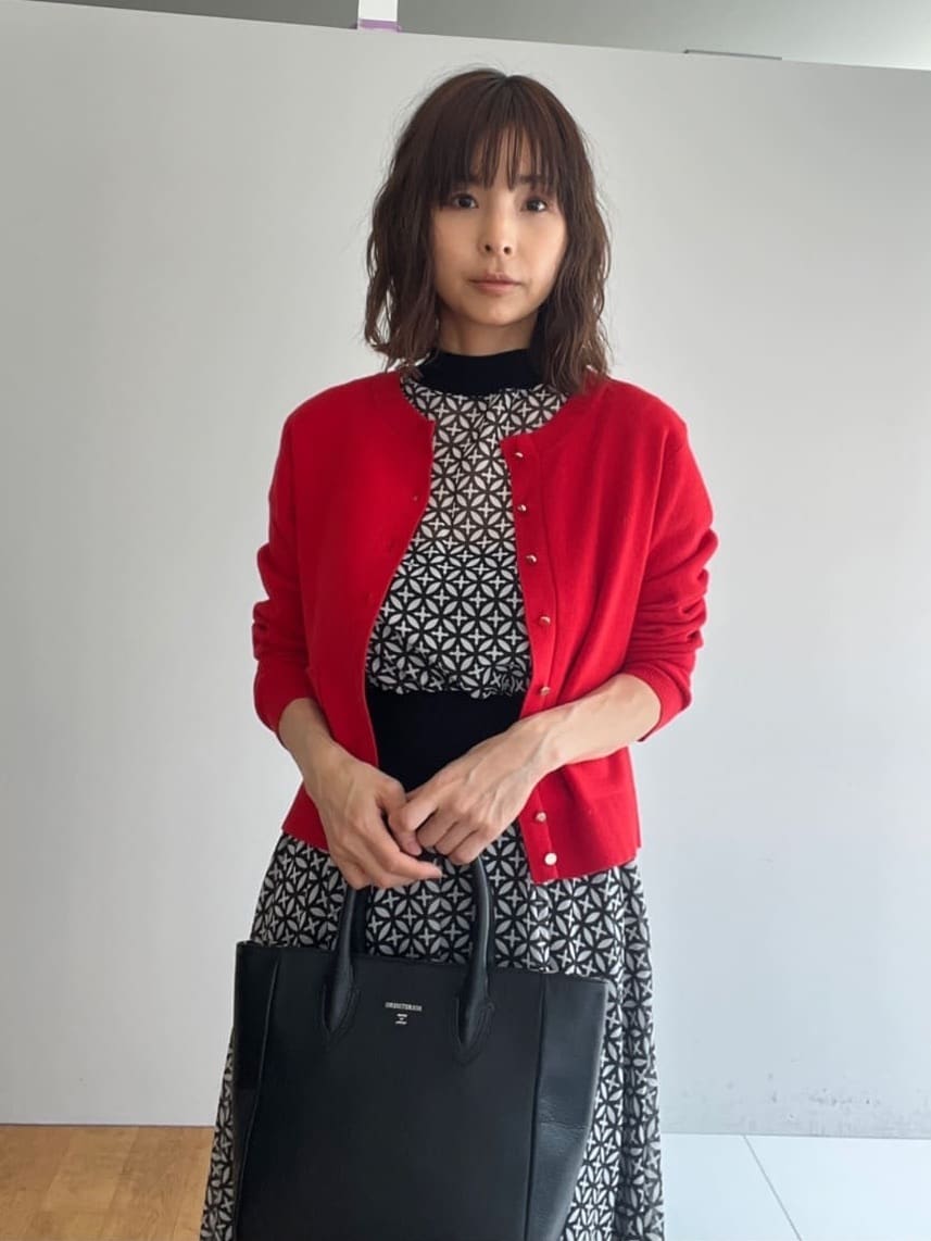 misaさんの「DRESSTERIOR｜【ウォッシャブル】オーバーラップサークル シアーノースリーブドレス」を使ったコーディネート