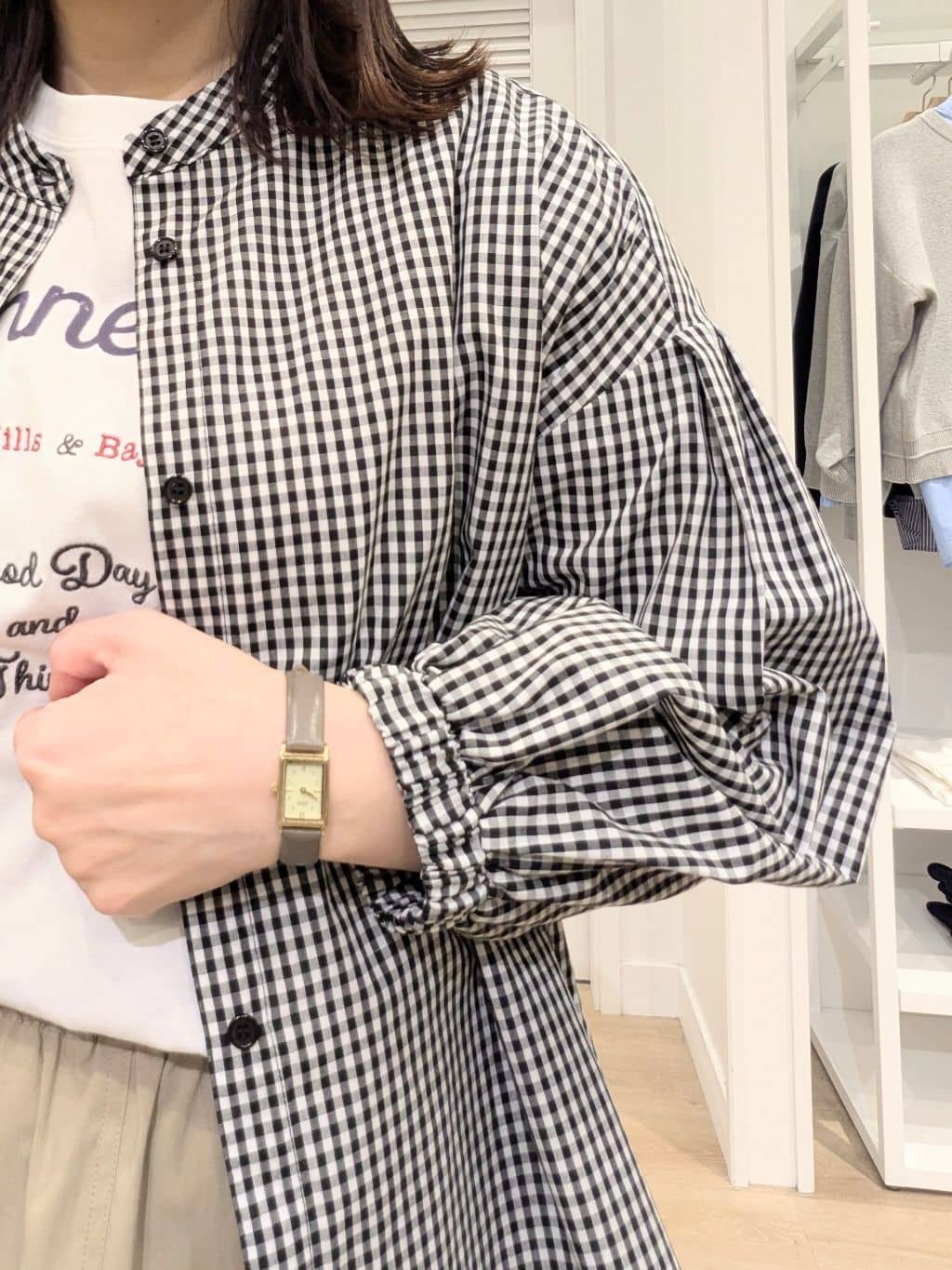 enさんの「Dessin｜【洗える】コットンロゴロングTシャツ」を使ったコーディネート
