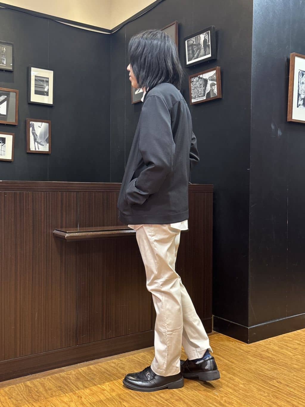 moritaさんの「TAKEO KIKUCHI｜リネンライクカルゼ リブブルゾン」を使ったコーディネート