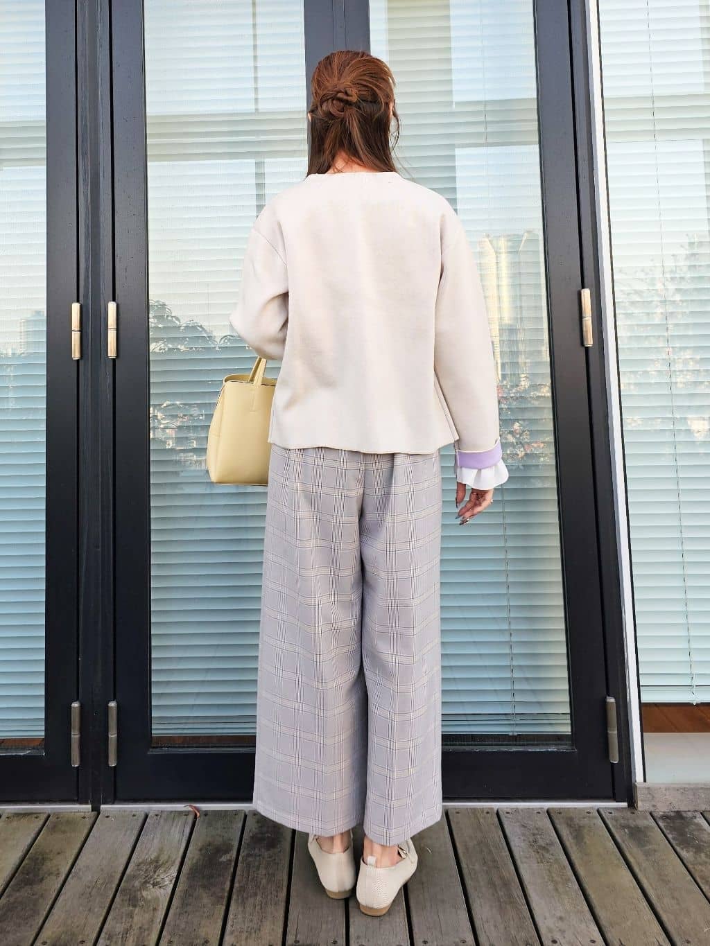 ゆゆさんの「SHOO･LA･RUE｜【洗濯機可/S-LL】品良くきまる 配色カーディガン」を使ったコーディネート