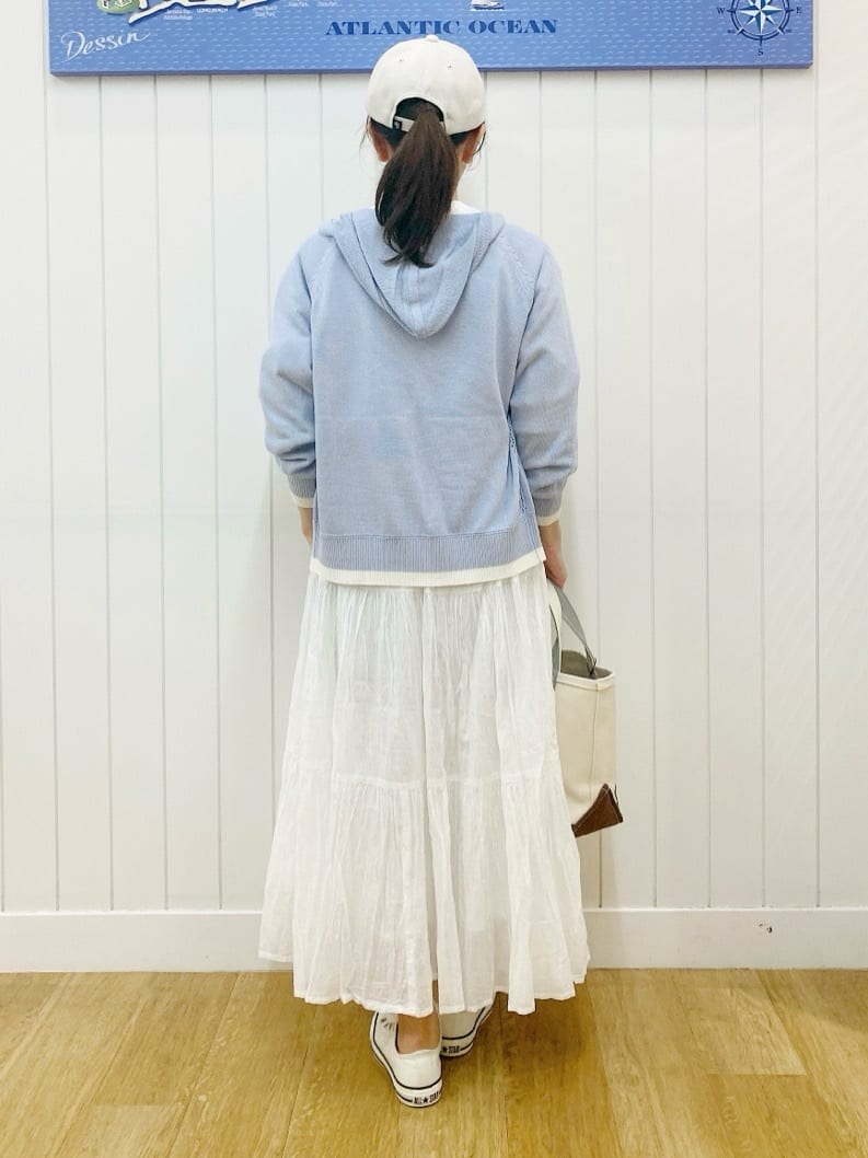 yoshiさんの「Dessin｜【洗える】リネン混フーデッドパーカー」を使ったコーディネート