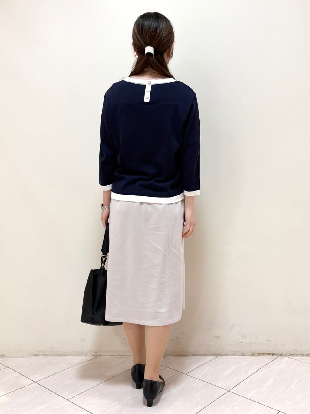 mikiさんの「Reflect｜【アンサンブル可】バイカラーニット」を使ったコーディネート
