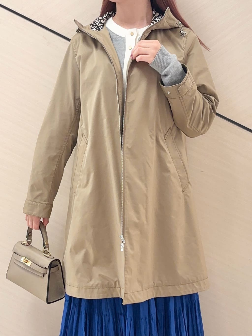 Rinaさんの「DRESSTERIOR｜【ウォッシャブル/撥水素材】撥水フーテッドツイルコート」を使ったコーディネート