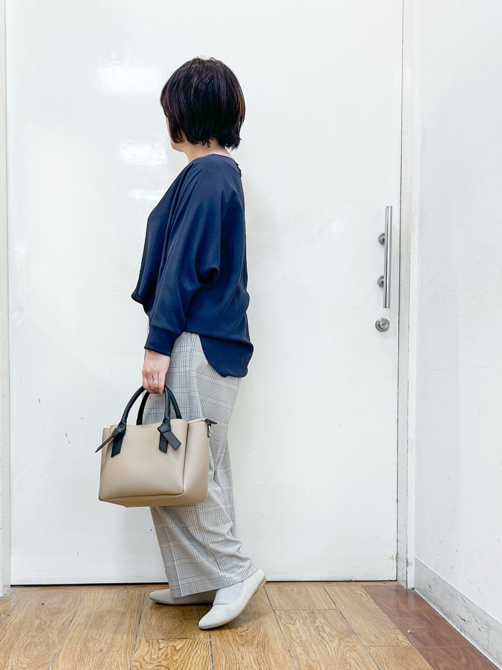 haruさんの「SHOO･LA･RUE｜【NEW/22.5㎝-24.5㎝】洗えてサラサラ ニットパンプス」を使ったコーディネート