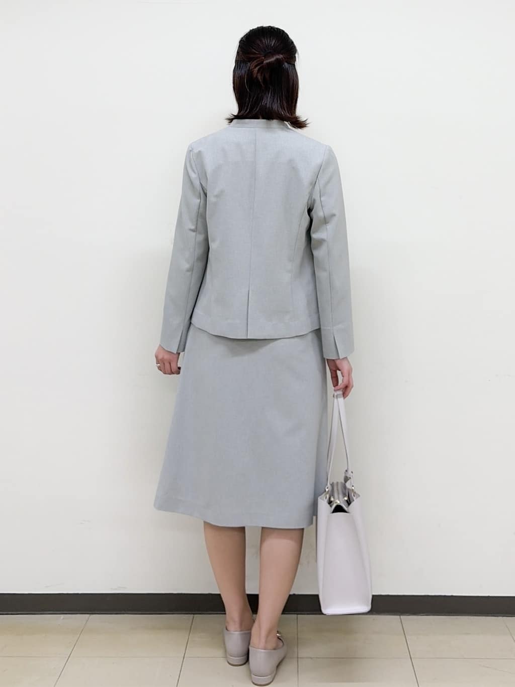 yurinaさんの「index｜【接触冷感／吸水速乾】ノーカラージャケット／セットアップ対応可《洗える／防シワ／ストレッチ》」を使ったコーディネート