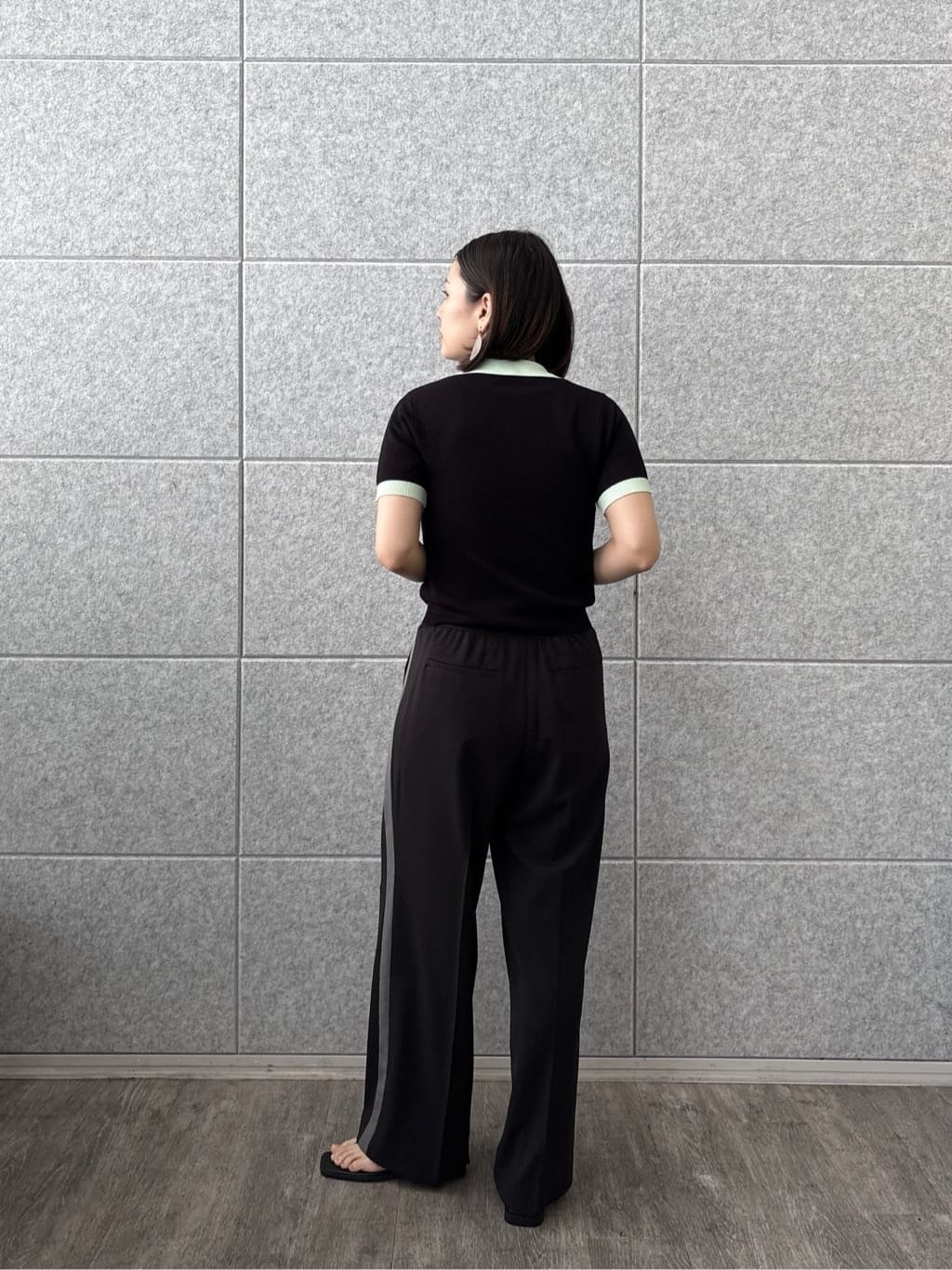 ayanoさんの「INDIVI｜ジャカードポロニット」を使ったコーディネート