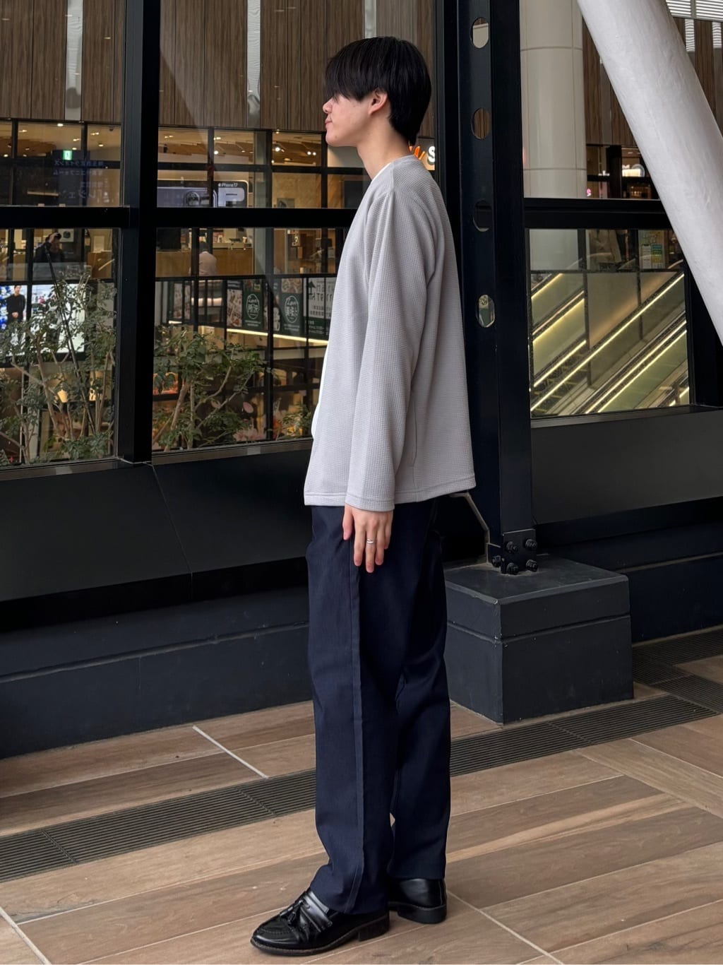 うらしーさんの「THE SHOP TK｜【2点セット】カーディガン＋半袖Tシャツ 洗濯機OK」を使ったコーディネート