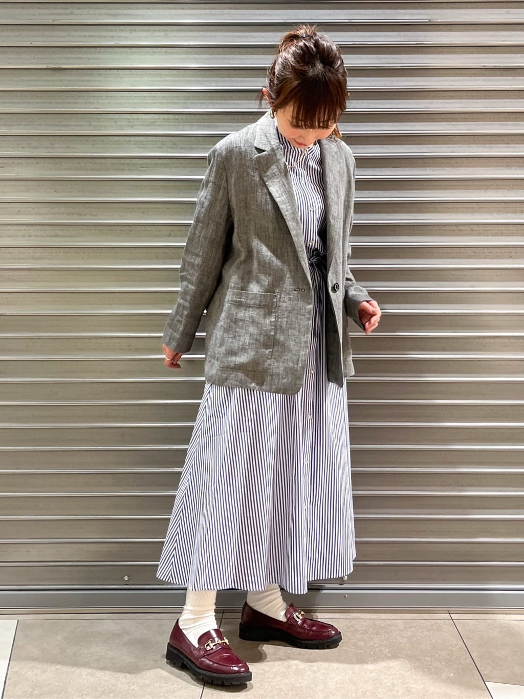 じゅんさんの「DRESSTERIOR｜【otonaMUSE5月号掲載/日本製】シュリンクレザーミニトート」を使ったコーディネート