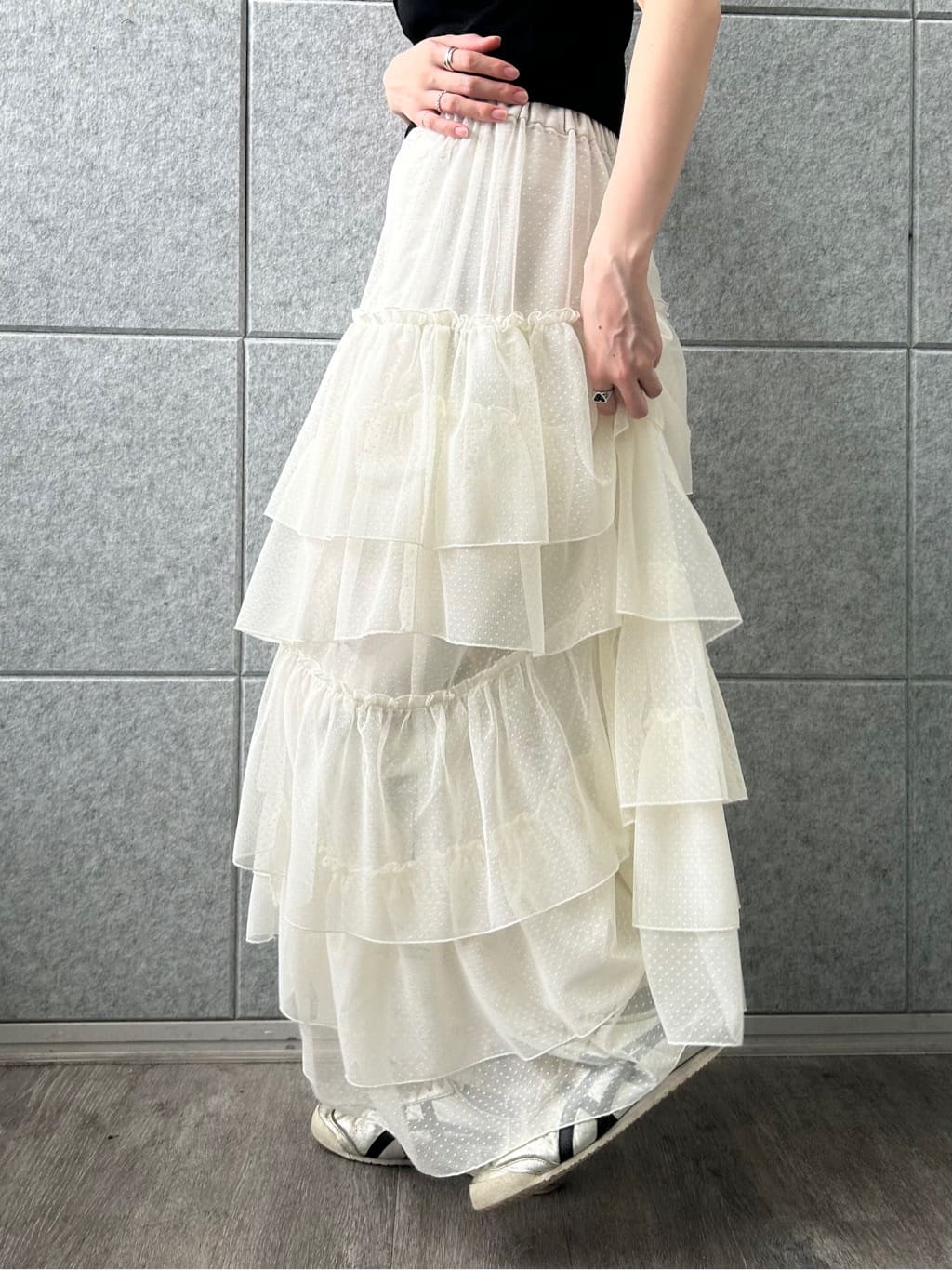 honoka Aさんの「CODE A｜M everyday rib button tee」を使ったコーディネート
