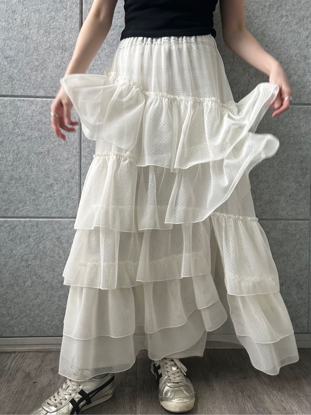 honoka Aさんの「CODE A｜M everyday rib button tee」を使ったコーディネート