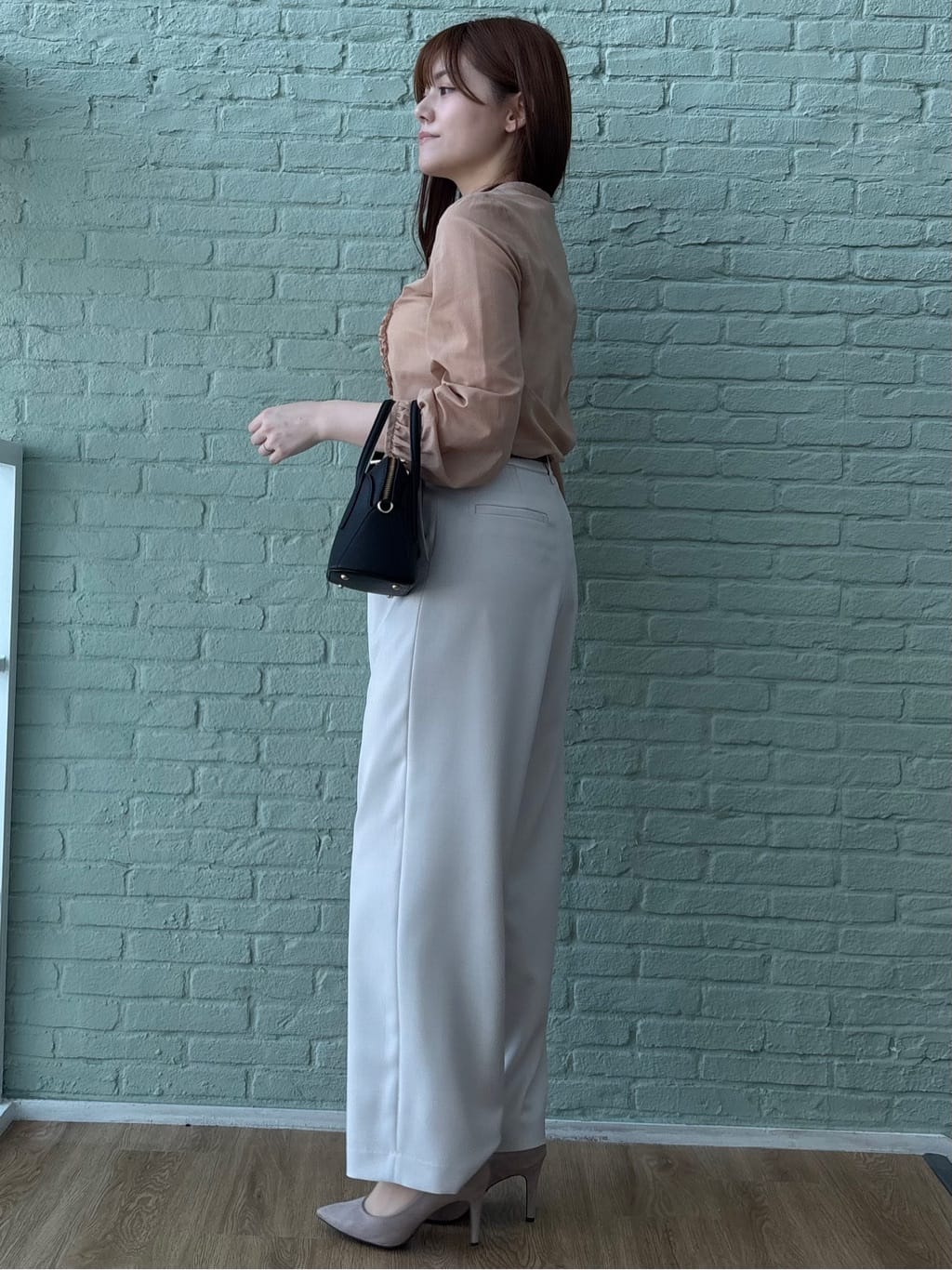 sayaさんの「COUP DE CHANCE｜【手洗い可】ワイドパンツ」を使ったコーディネート