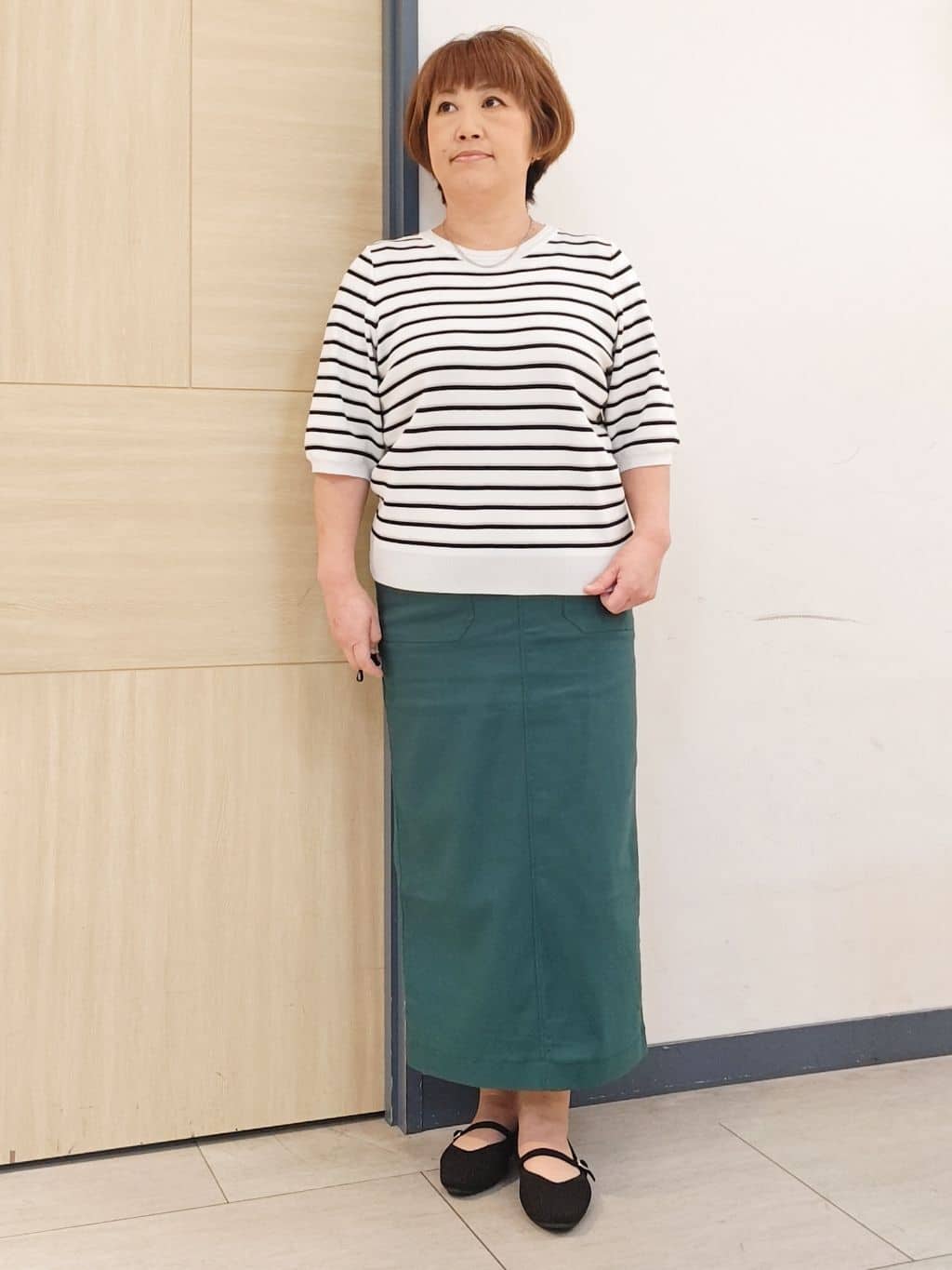 むぅポンさんの「grove｜着心地軽やか、動きやすいストレッチデニムジャケット」を使ったコーディネート