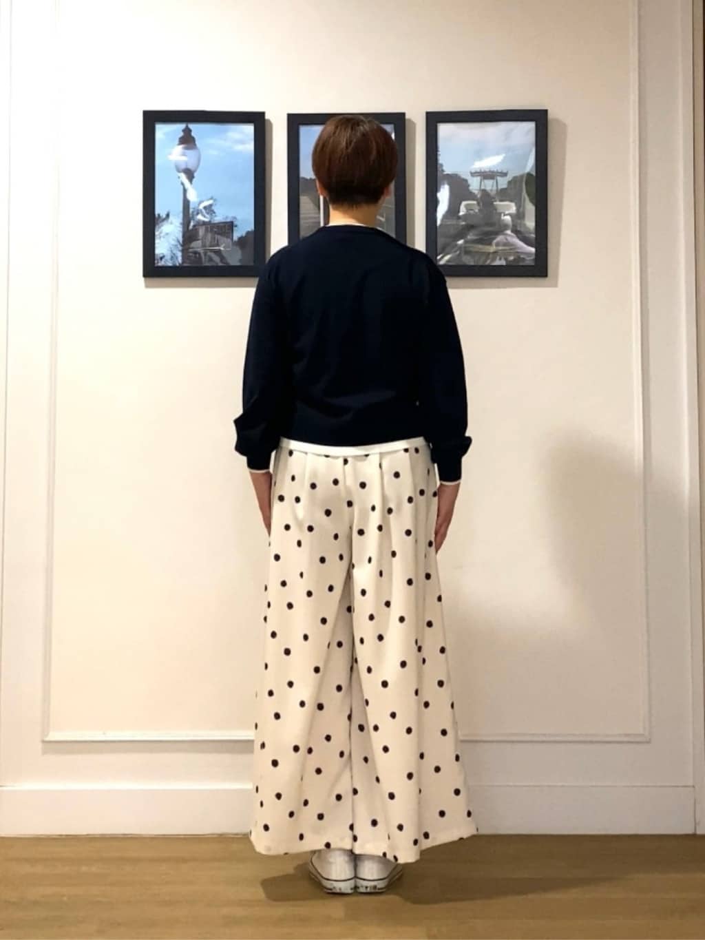 Hiroさんの「Dessin｜【洗える】バイカラーデザインニット」を使ったコーディネート