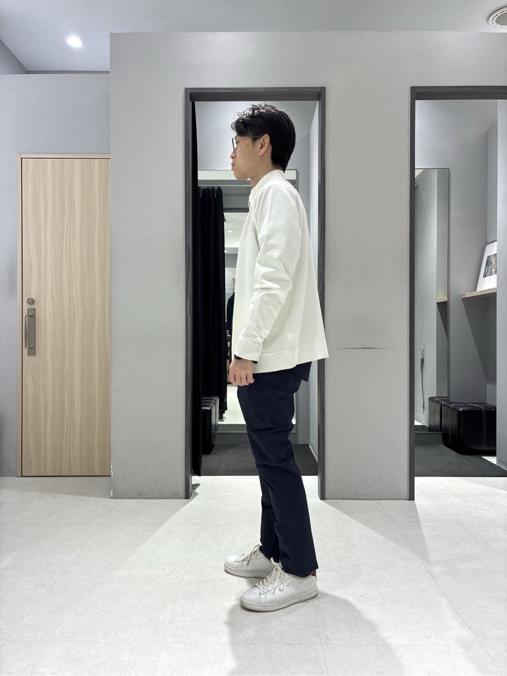 わいずみさんの「TAKEO KIKUCHI｜ジップアップ 鹿の子 ニット」を使ったコーディネート