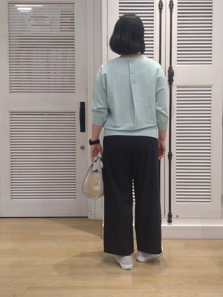 kaiさんの「Dessin｜【セットアップ可/洗える】ストレッチセミワイドパンツ」を使ったコーディネート