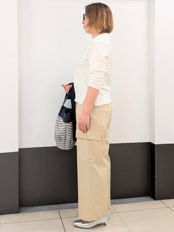 じゅりさんの「Reflect｜スキッパーネックニットプルオーバー」を使ったコーディネート