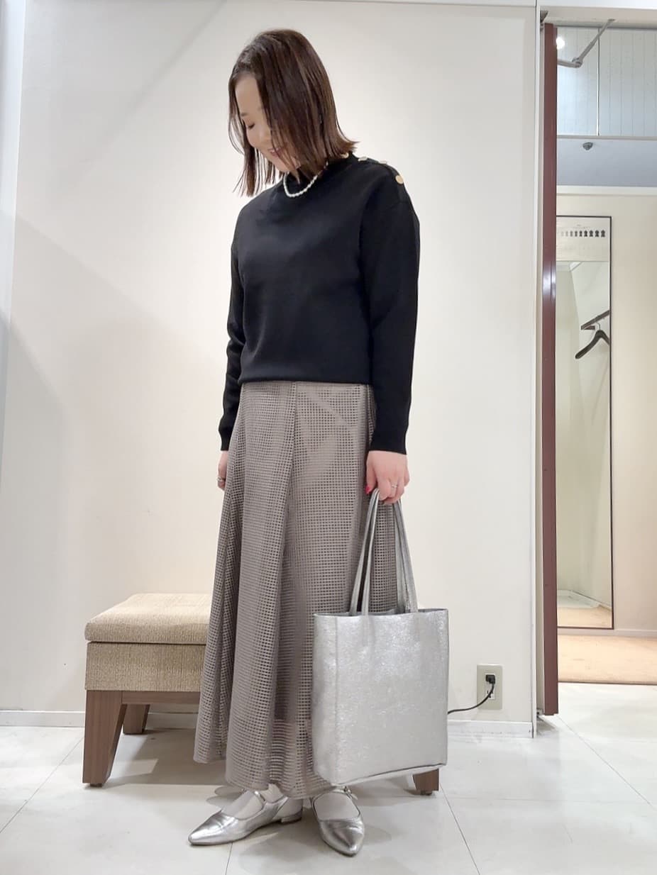 YUIさんの「UNTITLED｜【洗える】ミラノリブニット」を使ったコーディネート