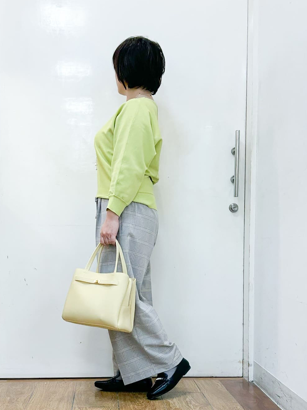 haruさんの「SHOO･LA･RUE｜【洗濯機可/S-LL】さらりと軽やか インせず着られる すっきり見えドルマンニット」を使ったコーディネート