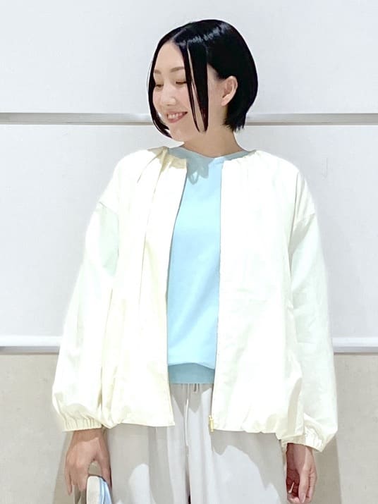 eriko さんの「Dessin｜【洗える】コットンナイロンバルーンヘムブルゾン」を使ったコーディネート