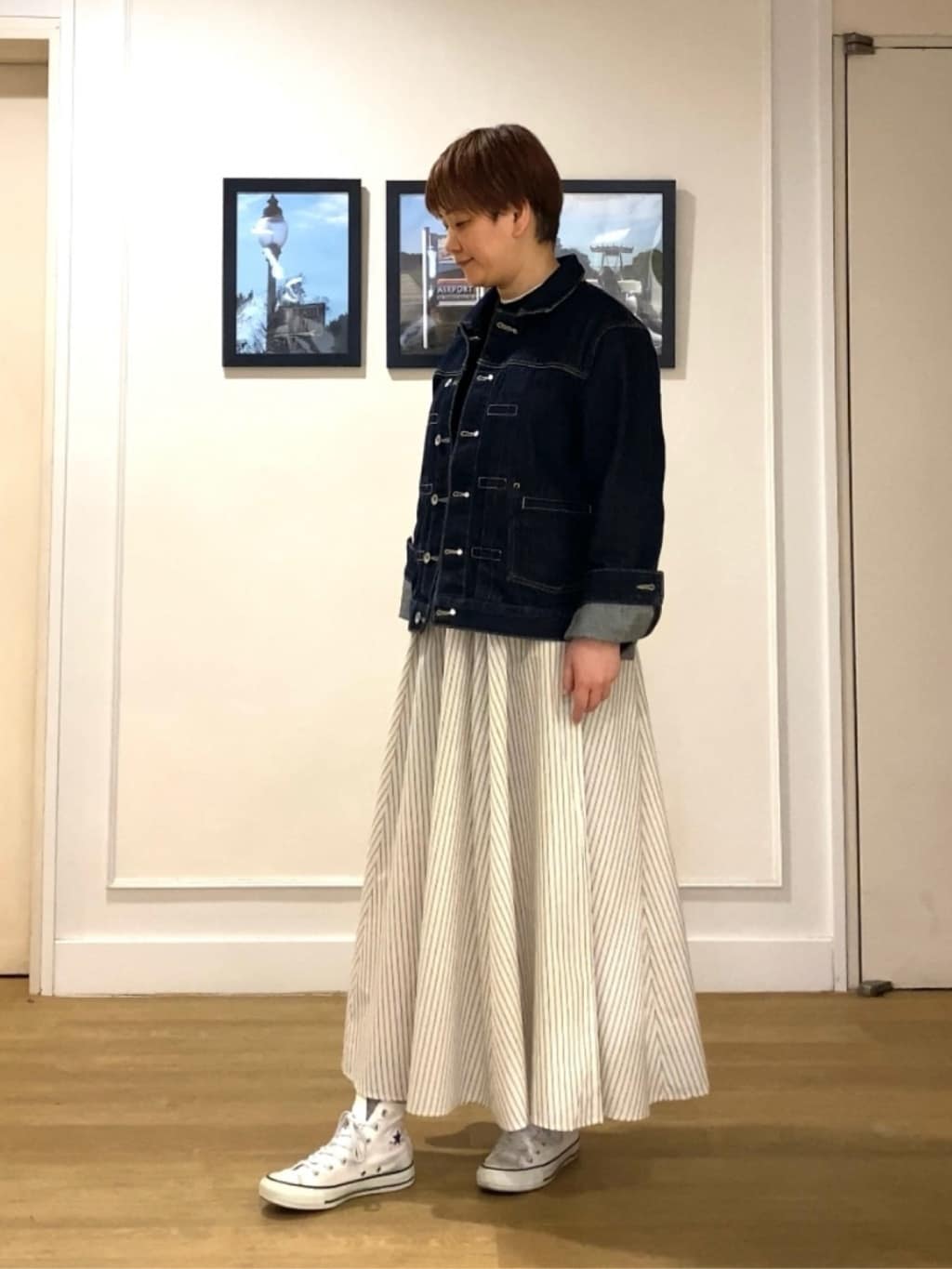 Hiroさんの「Dessin｜【ユニセックス/2WAY】リバーシブルデニムジャケット」を使ったコーディネート
