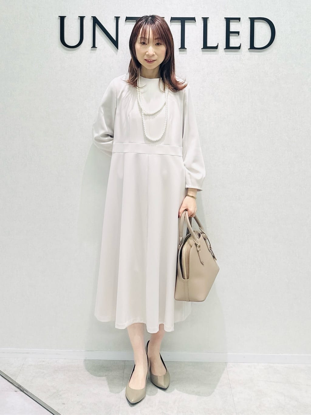 Miwaさんの「UNTITLED｜【追加6/日本製】2連フェイクパールネックレス」を使ったコーディネート