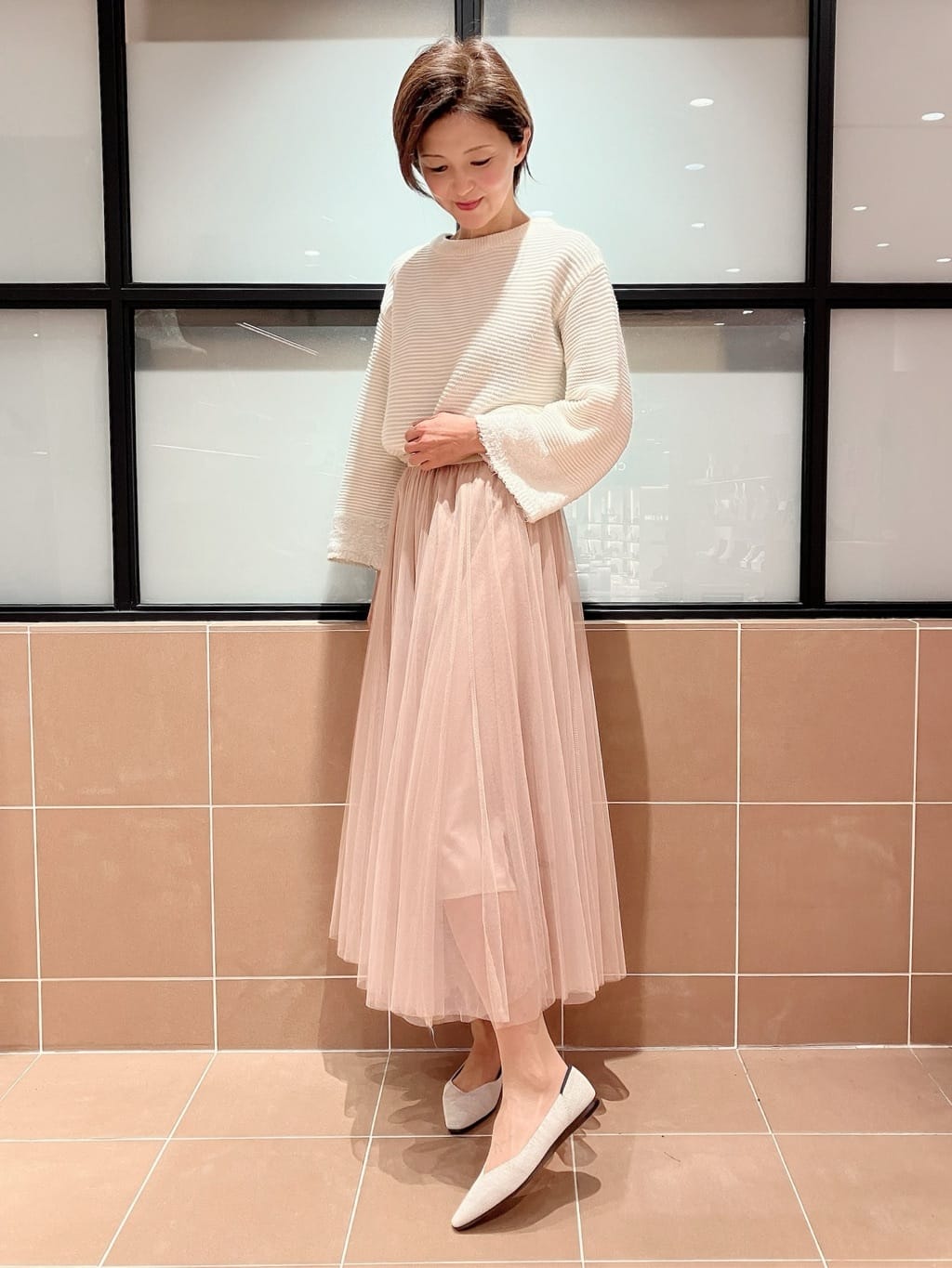 Ｋさんの「ESPERANZA｜Oito和紙フラットパンプス」を使ったコーディネート