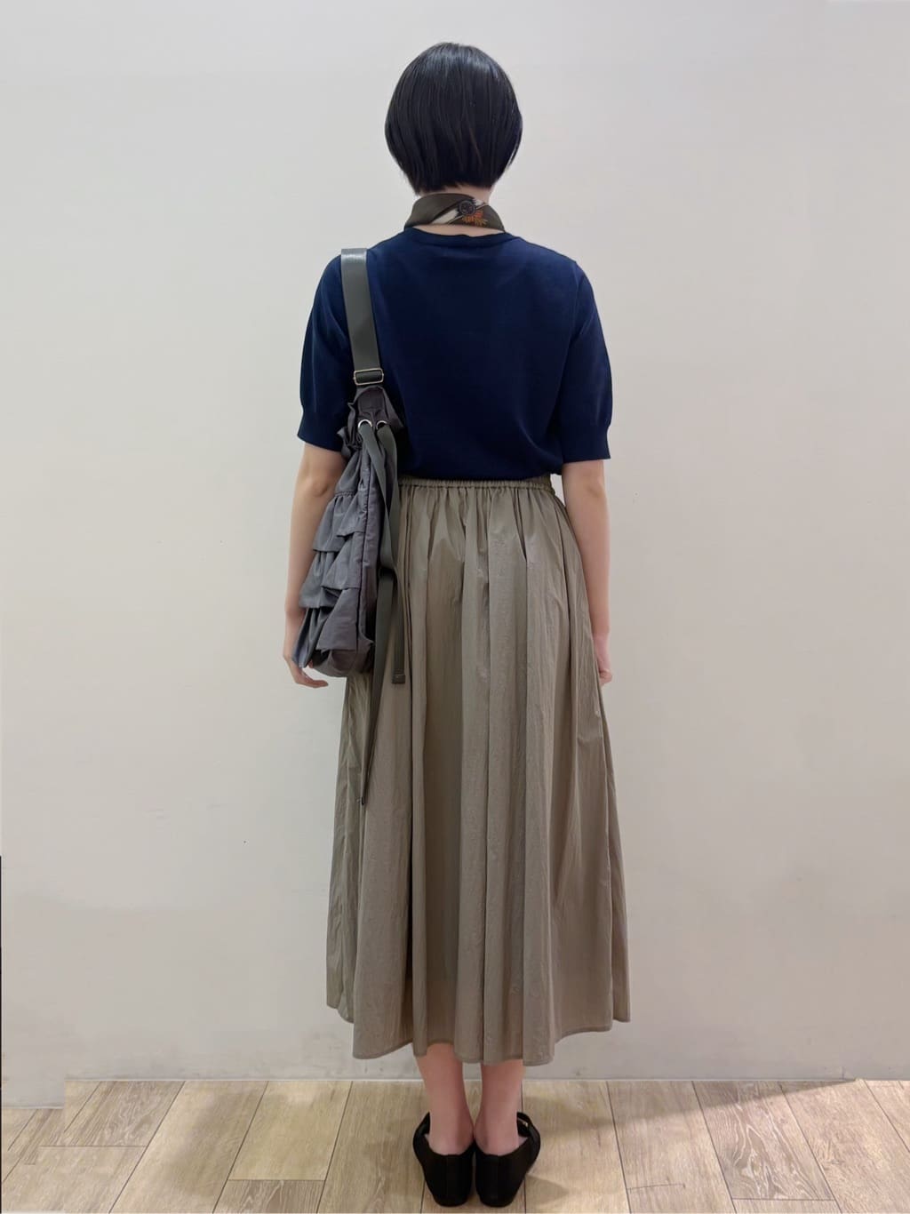 RINさんの「OPAQUE.CLIP｜ロゴジャカードニット【洗濯機OK】」を使ったコーディネート