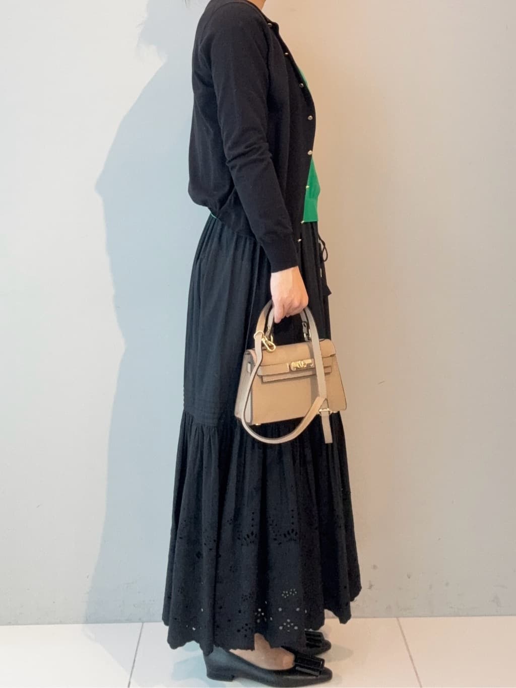 BUNさんの「DRESSTERIOR｜【ウォッシャブル】コットンシルクフレンチスリーブニット」を使ったコーディネート
